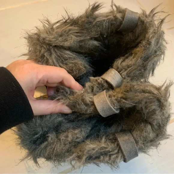 Sorel Leather Tofino Winter Quilted Factory Distressed  Style Faux Fur Boots - Picture 4 of 11